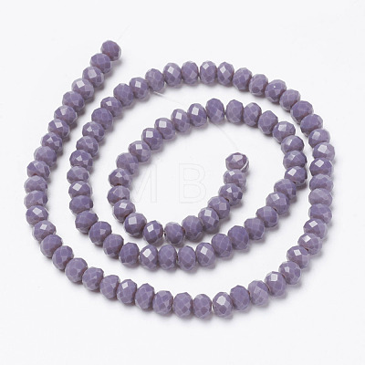 Opaque Solid Color Glass Beads Strands EGLA-A034-P3mm-D11-1