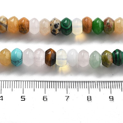 Mixed Gemstone Beads Strands G-P559-A14-01-1