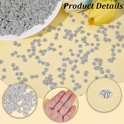 Handmade Polymer Clay Cabochons CLAY-SC0002-98B-1