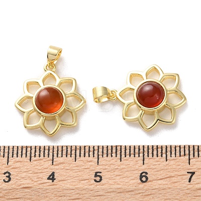 Natural Carnelian Pendants G-B123-02G-07-1