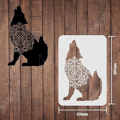 Large Plastic Reusable Drawing Painting Stencils Templates DIY-WH0202-084-1