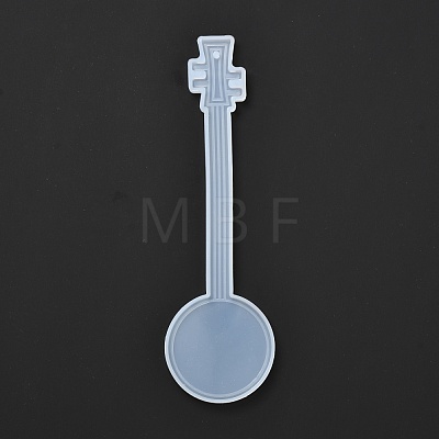 DIY Round Moon Lute Bookmark Silicone Molds DIY-F089-02-1