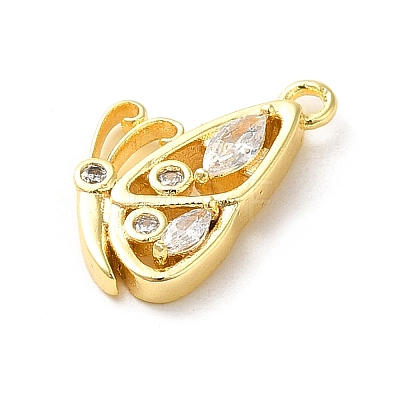 Brass Micro Pave Cubic Zirconia Pendants LS-ZIRC-P113-02G-1