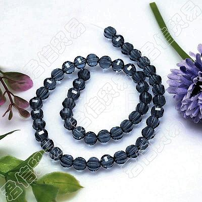 Faceted Round Imitation Austrian Crystal Bead Strands G-M182-10mm-20A-1