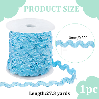 1 Roll Polyester Wave Bending Fringe Trim OCOR-ME0001-97A-1