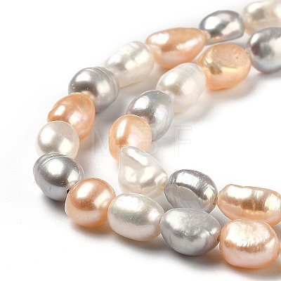 Natural Cultured Freshwater Pearl Beads Strands PEAR-L033-31A-1