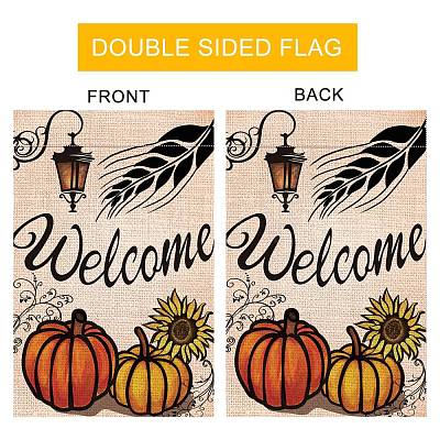 Vertical Double Sided Garden Flag AJEW-WH0116-001A-03-1