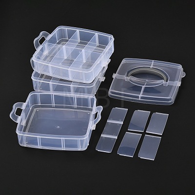 Rectangle Portable PP Plastic Detachable Storage Box CON-D007-02A-1