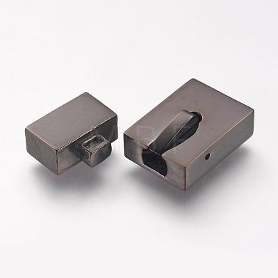 304 Stainless Steel Magnetic Clasps STAS-I045-04-B-1