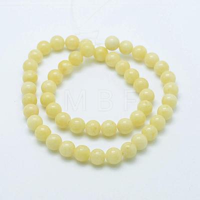 Natural Mashan Jade Round Beads Strands G-D263-10mm-XS06-1