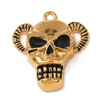 304 Stainless Steel Enamel Pendants STAS-F357-01D-1