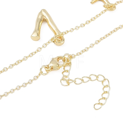 Bohemian Summer Beach Style 18K Gold Plated Shell Shape Initial Pendant Necklaces IL8059-22-1