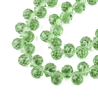 Transparent Glass Beads Strands GLAA-Q116-01A-B09-1