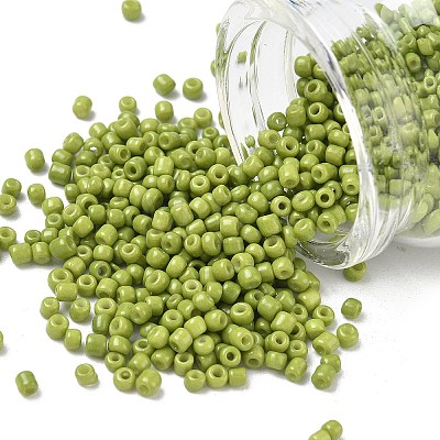 8/0 3mm Baking Paint Glass Seed Beads Loose Spacer Beads X-SEED-S002-K9-1