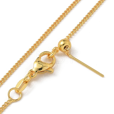 Brass Twisted Chain Necklaces NJEW-M083-01G-02-1