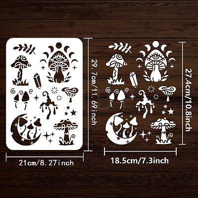 Plastic Drawing Painting Stencils Templates DIY-WH0396-0038-1
