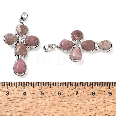 Natural Rhodonite Pendants GG-CBA9F30-02P-14-1
