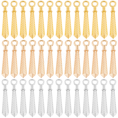 90Pcs 3 Colors Alloy Pendants FIND-SC0025-51-1