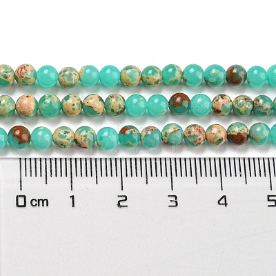 Synthetic Imperial Jasper Dyed Beads Strands G-D077-A01-02C-1