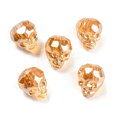 Electroplate Transparent Handmade Lampwork Beads LS-LAMP-K038-01A-1