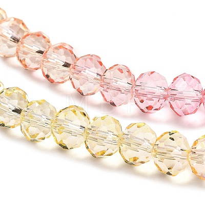 Transparent Painted Glass Beads Strands LS-DGLA-A034-T6mm-A09-1