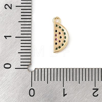 Brass Micro Pave Cubic Zirconia Pendants KK-R219-36D-G-1