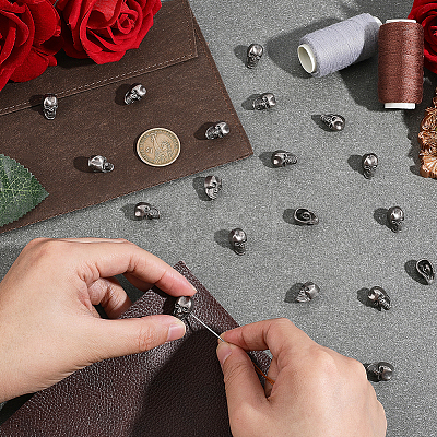 20Pcs Alloy Shank Buttons BUTT-PH0001-82A-B-1