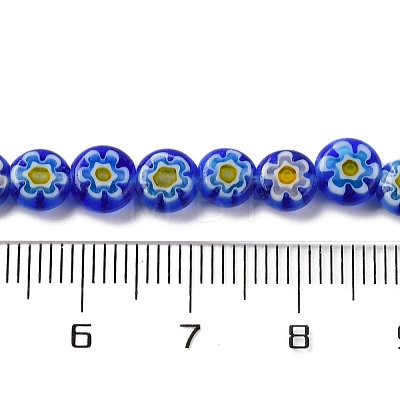 Handmade Millefiori Lampwork Beads Strands LAMP-G164-11B-1