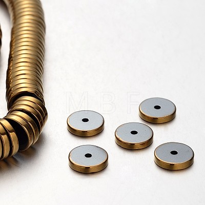 Electroplate Non-magnetic Synthetic Hematite Beads Strands X-G-F300-17B-03-1