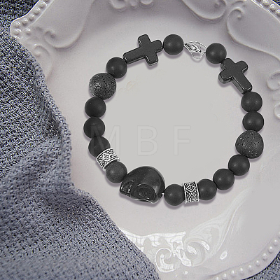 GOMAKERER 3 Strands Natural Black Agate Beads Strands G-GO0001-04-1