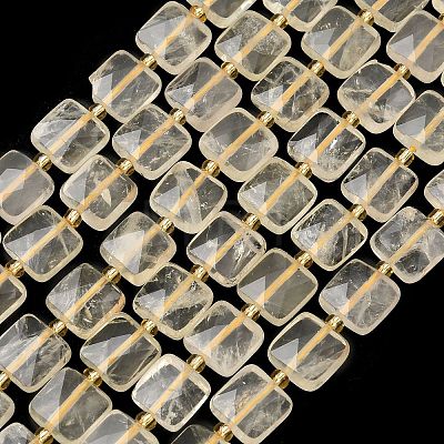 Natural Lemon Quartz(Heated) Beads Strands G-L642-L07-10mm-1