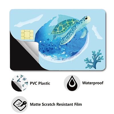 PVC Plastic Waterproof Card Stickers DIY-WH0432-023-1