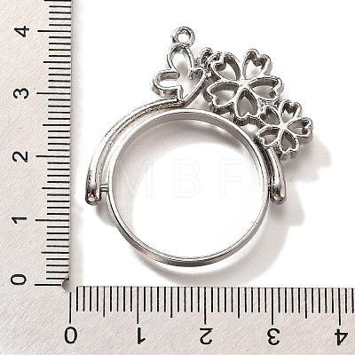 Alloy Open Back Bezel Pendants PALLOY-I223-05P-1