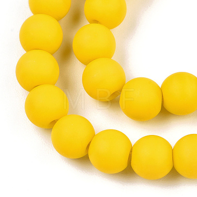 Opaque Glass Beads Strands GLAA-T032-P6mm-MD08-1