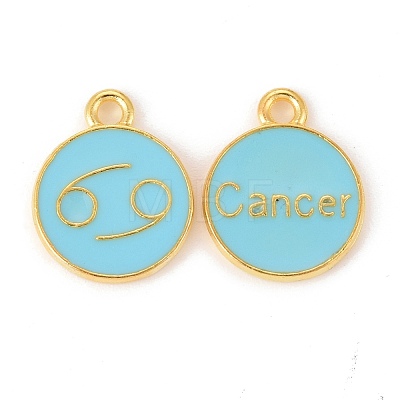 Alloy Enamel Pendants ENAM-S124-01B-16D-1