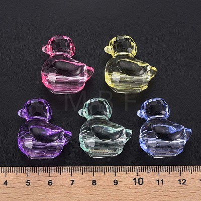 Transparent Acrylic European Beads MACR-S373-75-B-1