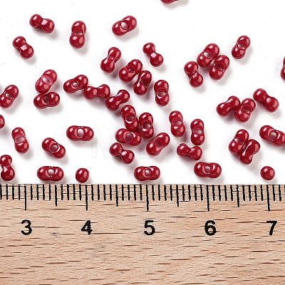 Baking Paint Glass Seed Beads SEED-A033-04Q-1