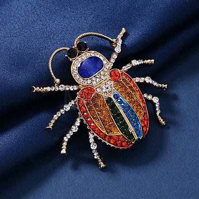 Beatles Alloy Rhinestone Brooches for Backpack Clothes PW-WGB4875-01-1