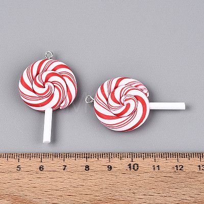 Handmade Polymer Clay Pendants CLAY-N013-30B-01-1