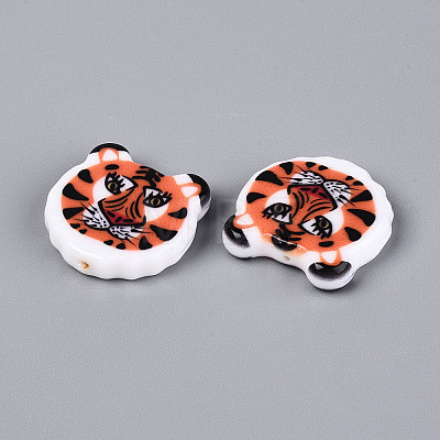 Printed Opaque Resin Beads RESI-N043-08-1