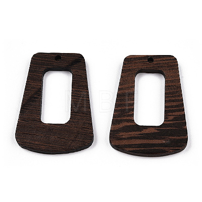 Natural Wenge Wood Pendants WOOD-T023-69A-01-1