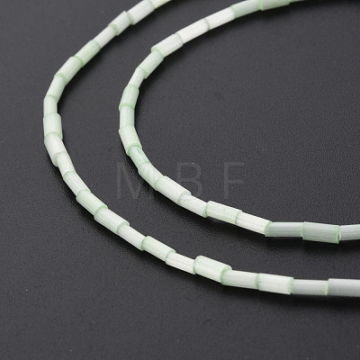 Glass Silk Stain Style Beads Strands GLAA-N047-001B-06-1