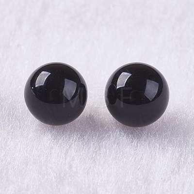 Natural Black Onyx Beads G-K275-32-5mm-1