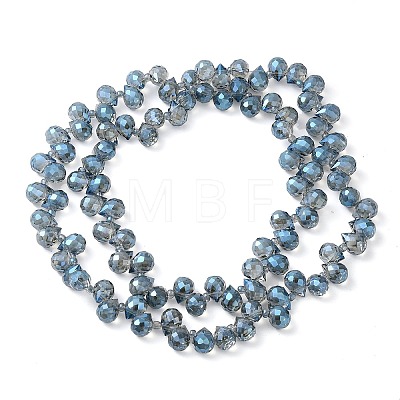 Electroplate Glass Beads Strands EGLA-D030-17L-1