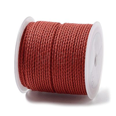 20M Polyester Braided Cord for Jewelry Making OCOR-G015-04A-09-1