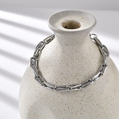 304 Stainless Steel Coffee Bean Chain Bracelets for Women Men BJEW-F488-27P-1