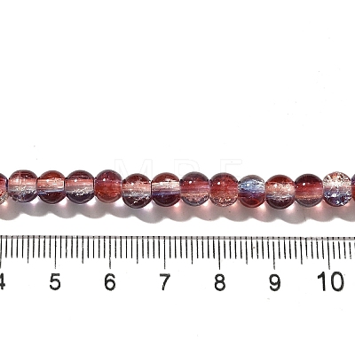 Crackle Glass Beads Strands CCG-C002-6mm-11-1