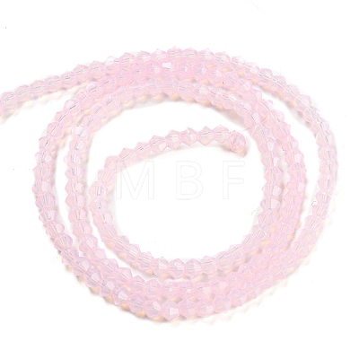 Baking Painted Transparent Glass Beads Strands DGLA-F029-J2mm-1