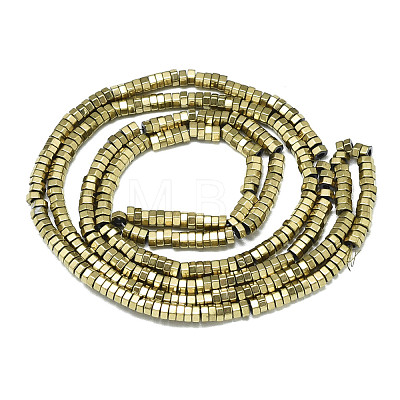 Electroplate Non-magnetic Synthetic Hematite Beads Strands G-S352-48A-01-1