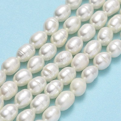 Natural Cultured Freshwater Pearl Beads Strands PEAR-J006-14C-01-1